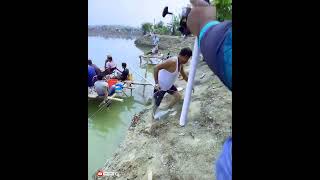 Amazing Hook Fishing In PondBest Hook Fishing video [upl. by Ezirtaeb]