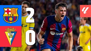 BARÇA 20 CADIZ  LALIGA 202324 MD2 [upl. by Berny605]