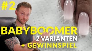 GelNägel  BabyBoomer Tutorial 2 inkl Schablone und Gewinnspiel [upl. by Yesac471]