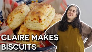 Delicious Homemade Cheddar Biscuits with Claire Saffitz  Dessert Person [upl. by Ynnaj18]