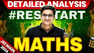 JEE Main 2024  Detailed Analysis of MATHS 🔥 EASY या DIFFICULT  EXAM PATTERN ❓ [upl. by Ithsav144]