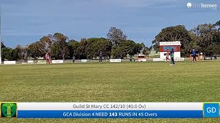 Live Cricket Match  Guild St Mary CC vs GCA Division 4  09Nov24 1230 PM 45   CricHeroes [upl. by Ettenawtna904]