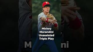 Sept 20 1992 – Phillies second baseman Mickey Morandini complete an unassisted triple play [upl. by Mij745]