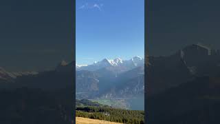 🚡🇨🇭🏔️Swiss Alps panorama view from Niederhorn cable car switzerland swissalps [upl. by Chrissie]