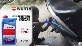 change coolant wurth concetrated super sulit for only 249 pesos may 10 liters na coolant kna [upl. by Asilat]