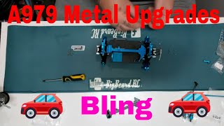 Wltoys A979 Metal Steering And Top Plate Upgrade [upl. by Ayikan823]