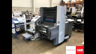 2011 Heidelberg Speedmaster SM 52 1 one color offset for sale with numbering and perforating attachm [upl. by Lois74]