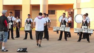 Radford High School Hawaii Drumline 2013  Kapolei Competition In the Lot [upl. by Benjamen]