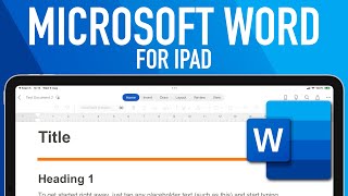 Microsoft Word on iPad Complete Tutorial amp Features Guide [upl. by Rouvin]