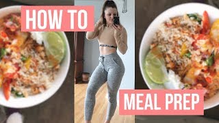 How to meal prep  recipes  tracking in myfitnesspal [upl. by Llenrad]