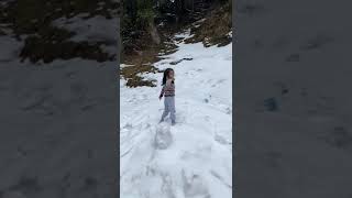 Heavy Snowfall at Dalhousie 😍🌁🏂☃️ Playing with Snow  snowfall youtubeshorts trending 🔥viral [upl. by Khalid90]