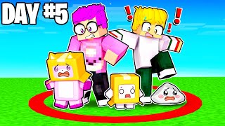 LANKYBOX LAST TO LEAVE CIRCLE CHALLENGE In MINECRAFT SHOCKING END [upl. by Eneladgam]