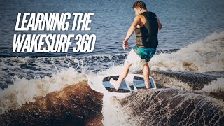 How to Wakesurf  Learning a Wakesurf 360 [upl. by Bearce]