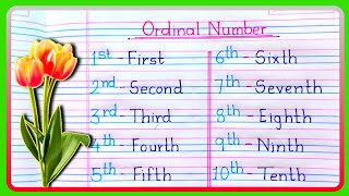 Ordinal numbers  Ordinals number 1 to 20  1 to 20 ordinal number Ordinals 1 to 20  Ordinals [upl. by Gokey]