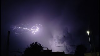 Temporale con fulmini spettacolari Castellana Grotte BA 050922  Thunderstorm southern Italy [upl. by Ilahsiav]