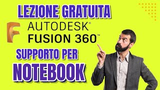 Fusion360 Crea un supporto per Notebook da Stampare in 3D [upl. by Merl]