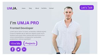 How To Make A Portfolio Website Using HTML CSS and JS [upl. by Lund]