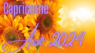 ♑CAPRICORNE AOÛT 2024  TRAVAILFINANCESAMOUR [upl. by Lejeune]