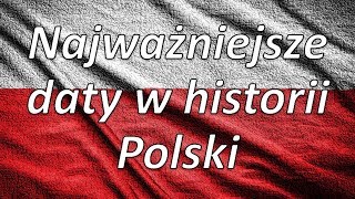 Najważniejsze daty w historii Polski [upl. by Feriga641]