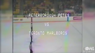 OHL Rewind  Wayback Wednesday Toronto Marlboros  Peterborough Petes  January 2 1986 [upl. by Banerjee]