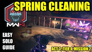 COD MW3 Zombies Spring Cleaning Solo mission guide Act 3 Tier 4 Mission 2 [upl. by Gulick]