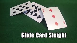 Easy Card Trick Sleight  The Glide Explained [upl. by Anyat]