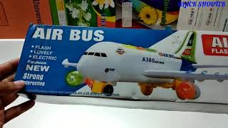 AIRBUS A380 Toy Bump and Go Aeroplane L ight in g music is the battery [upl. by Ainesell103]