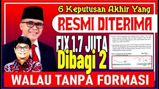 🔴 RESMI 17 JUTA DIBAGI 2 INI 6 KEPUTUSAN YANG DITERIMA PEMERINTAH [upl. by Airalednac]