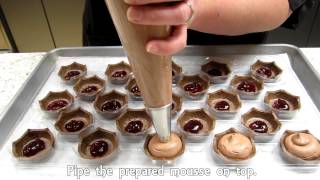 Chocolate Champagne Raspberry Tartlets [upl. by Ehudd]