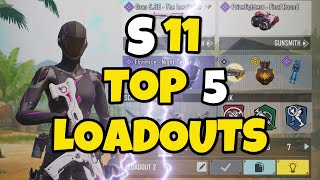 TOP 5 LOADOUTS IN SEASON 11 OF COD MOBILE f2p [upl. by Arly592]