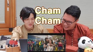 Koreans React to CHAM CHAM  Bhaaghi  Tiger Shroff x Shraddha Kapoor [upl. by Ynafets]