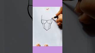 Dress Design drawing Easy  fashiondraw shortvideo easydrawing dress girldrawing [upl. by Chrissie]