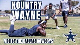 Kountry Wayne Visits Dallas Cowboys Training Camp  Dallas Cowboys 2024 [upl. by Nyrehtac]