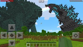 I Found GODZILLA vs GODZILLA EARTH in Minecraft Pocket Edition [upl. by Ashford]