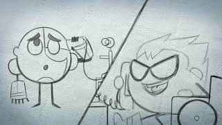 Teen Titans Go Hand drawn Animation by Hayk Manukyan [upl. by Gottfried]