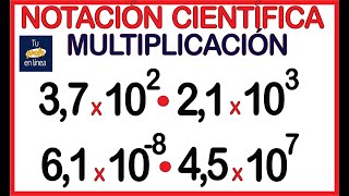 🚩NOTACIÓN CIENTÍFICA MULTIPLICACIÓN📈 [upl. by Assir558]