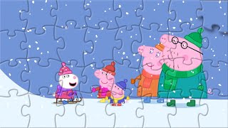 Peppa Pig and Suzy Sheep  Peppa Pig Family  Puzzle For Kids [upl. by Holton]