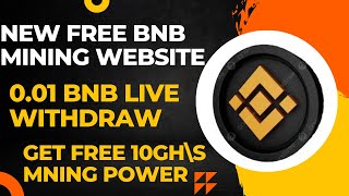 New Free BNB Mining Website  New Free Cloud Mining Website  Free BNB Mining Faucetpay [upl. by Notlrac956]