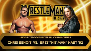 WWE 2K24  Chris Benoit Vs Bret Hart  WrestleMania 17 [upl. by Bernadine]