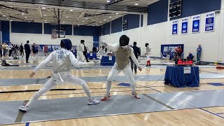 EDISON Ansel vs VAGGALIS Denny  US Air Force ROCRJCC Div IA Mens Foil [upl. by Hsirap]