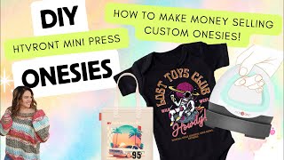 How to make Easy DIY DTF Onesies to Sell  No printer needed [upl. by Snyder]