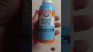 ARM amp HAMMER Simply Saline Nasal Care Daily Mist 45oz – Instant Relief for Every Day Congestion [upl. by Eenttirb]