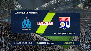 OM  OL FC 24  Ligue 1 Uber Eats 202324 10ème Journée  IA VS IA [upl. by Dash]