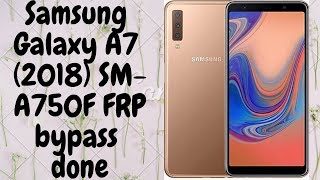 Samsung Galaxy A7 2018 SMA750F frp bypass easy method with HushSMS [upl. by Asseniv]