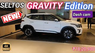 Gravity edition 😍 Kia seltos added on 2024 with dash cam ✅ full detail review [upl. by Primrose]