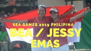 BEATRICE GUMULYA  JESSY ROMPIES RAIH EMAS KE 2 TENIS SEA GAMES 2019 PHILIPINA [upl. by Xet]