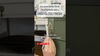 Create a High Gloss Finish on Your Painted Furniture diy paintingtechniques shorts clearcoat [upl. by Dustin491]