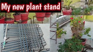 My new iron stand for my terrace garden 🏡 [upl. by Kenelm]