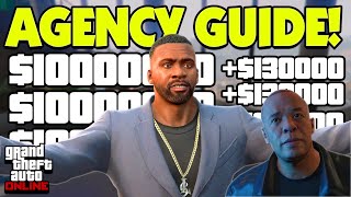 GTA 5 Online Ultimate AGENCY Money Guide 2024 [upl. by Arymas]