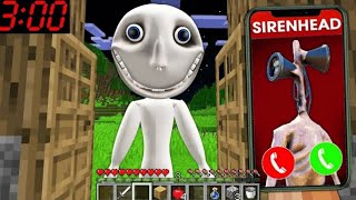 Scary MAN THE WINDOW amp SIREN HEAD In Minecraft [upl. by Mace800]